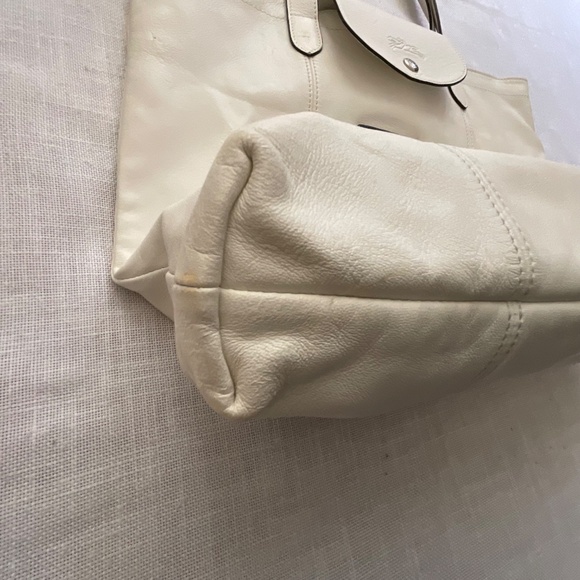 Longchamp Le Pliage LPG Limited Edition Rare Leather Tote Lettering Patch Logo - Picture 14 of 16